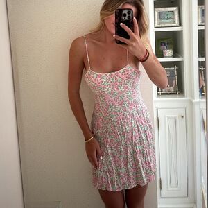 Floral Pink Women's Dress